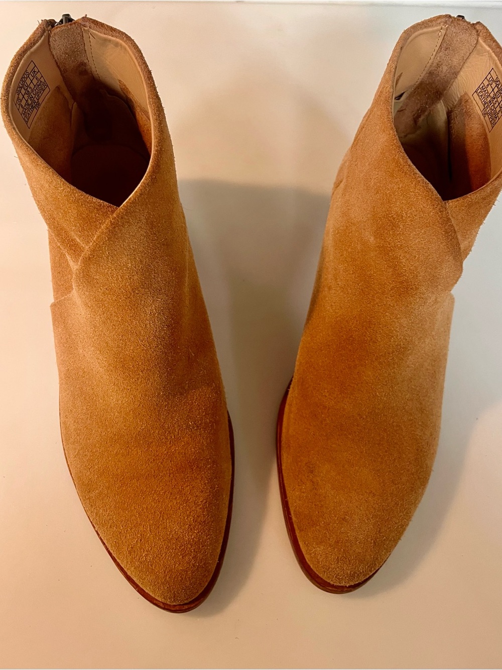 Soludos Women's Suede Ankle Boots in Tan